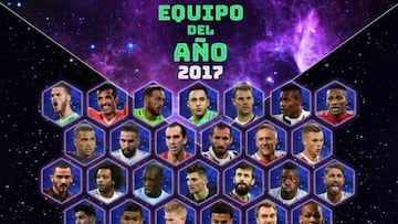 Nominados Equipo del A&ntilde;o de la UEFA 2017. 