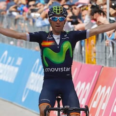 Exhibición de Valverde: gana la etapa y regresa al podio