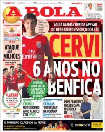 Portadas de la prensa deportiva