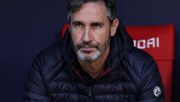 Soccer Football - LaLiga - Atletico Madrid v Osasuna - Metropolitano, Madrid, Spain - January 12, 2025 Osasuna coach Vicente Moreno before the match REUTERS/Violeta Santos Moura