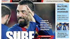 Los goles de Arda y del Barça, en la prensa de Cataluña