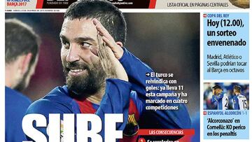 Portada del Mundo Deportivo del 23 de diciembre de 2016.