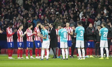 El ex jugador ha recibido en el Wanda Metropolitano un emotivo y merecido homenaje del Atleti, al que se ha sumado el Osasuna, equipo en el que también jugó.