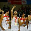 20/09/09 BALONCESTO PARTIDO EUROBASKET
POLONIA 2009 FINAL
SELECCION ESPAÑOLA ESPAÑA - SERBIA
ALEGRIA CAMPEONES MEDALLA DE ORO
GARBAJOSA MUMBRU RUDY FERNANDEZ RICKY RUBIO