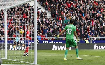 Antoine Griezmann scores the opening goal.