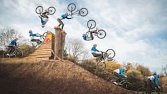 Sequence shot of Matt pulling the trick during Design and Conquer in Devon, United Kingdom on November 13, 2020. // Dave Mackison / Red Bull Content Pool  // SI202101050004 // Usage for editorial use only // 