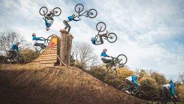 Sequence shot of Matt pulling the trick during Design and Conquer in Devon, United Kingdom on November 13, 2020. // Dave Mackison / Red Bull Content Pool  // SI202101050004 // Usage for editorial use only // 