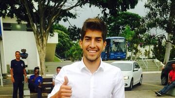 Lucas Silva posa para el diario AS tras despedirse de sus compa&ntilde;eros del Cruzeiro