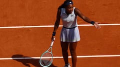 In the second set of her Roland Garros last-four clash with the world No. 1, Gauff became visibly upset during a disagreement with the umpire.