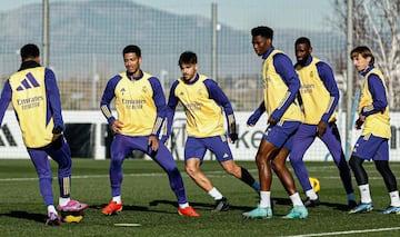 Raúl Asencio during training.