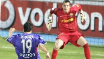 <b>PROTAGONISTA. </b>Güiza fue clave en el 4-0 al Barça al marcar dos goles.