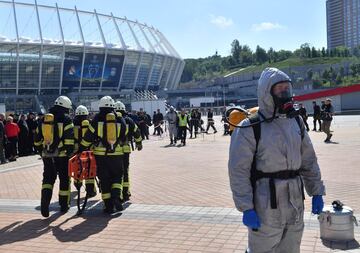 El Olímpico de Kiev se empieza a preparar para la final de la Champions