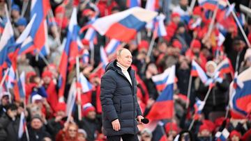 Putin, en loor de multitudes, dice cu¨¢l es su objetivo en esta guerra