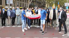 La ofrenda floral del Espanyol.