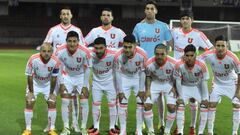 Los jugadores de Universidad de Chile,