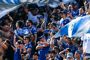 Más de 3 mil hinchas de Millonarios acudieron al Camping World Stadium de Orlando, Estados Unidos para el partido ante Everton por la Florida Cup.
