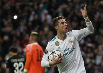 1-1. Cristiano Ronaldo celebró el gol del empate.