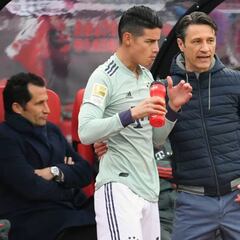 James Rodríguez, en duda para el partido ante Hannover