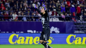 Pablo Lara of Pumas during the 5th round match between Atletico de San Luis and Pumas UNAM as part of the Liga BBVA MX, Torneo Clausura 2025 at Alfonso Lastras Stadium, on February 02, 2025 in San Luis Potosi, Mexico.