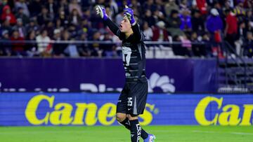 Pablo Lara of Pumas during the 5th round match between Atletico de San Luis and Pumas UNAM as part of the Liga BBVA MX, Torneo Clausura 2025 at Alfonso Lastras Stadium, on February 02, 2025 in San Luis Potosi, Mexico.