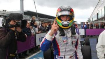 Roberto Merhi logró una sensacional victoria en Hungría.