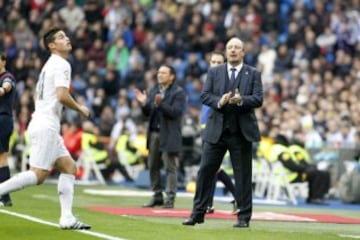 Rafa Benítez recientemente destituido del Real Madrid; su relación con el '10' nunca fue buena.