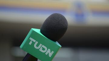 Microphone of TUDN during the game Pumas UNAM vs Mazatlan FC, corresponding to Round 02 of the Torneo Apertura 2023 of the Liga BBVA MX, at Olimpico Universitario Stadium, on July 09, 2023.
<br><br>
Microfono de TUDN durante el partido Pumas UNAM vs Mazatlan FC, correspondiente a la Jornada 02 del Torneo Apertura 2023 de la Liga BBVA MX, en el Estadio Olimpico Universitario, el 09 de Julio de 2023.