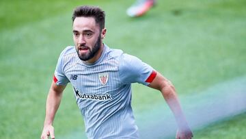 Unai L&oacute;pez celebra uno de sus goles.