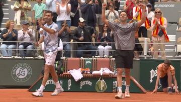 Marcel Granollers y Horacio Zeballos, en Roland Garros.