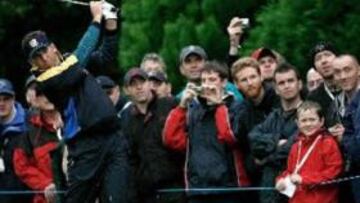 <b>LABOR DE EQUIPO.</b> El golfista español afirma que prefiere tener una mala actuación en el torneo se eso significa la victoria europea.