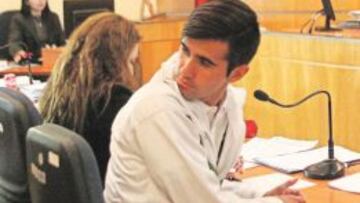 Vergara durante la formalización en los tribunales de Talca.