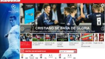 El mundo celebra el récord: "Cristiano se baña en oro"