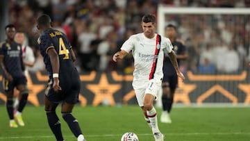 El atacante estadounidense, Christian Pulisic, colaboró con una asistencia en la derrota del Milan ante Real Madrid; ya lleva tres desde su llegada al club.