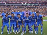 Cruz Azul Team group during the game Tigres UANL vs Cruz Azul, corresponding Round 01 the Torneo Apertura 2022 of the Liga BBVA MX at Universitario Stadium, on July 2, 2022.
<br><br>
Equipo de Cruz Azul durante el partido Tigres UANL vs Cruz Azul, correspondiente a la Jornada 01 del Torneo Apertura 2022 de la Liga BBVA MX en el Estadio Universitario, el 2 de julio de 2022.