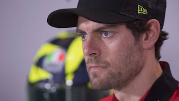 El piloto británico de Repsol Honda, Cal Crutchlow, en rueda de prensa.