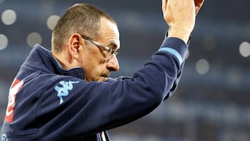 Sarri, durante un partido.