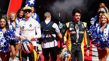 Hulkenberg y Sainz. 