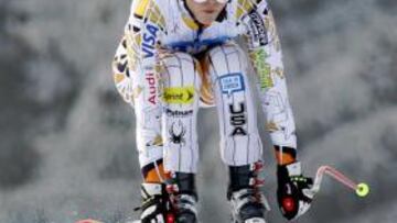 PEQUEÑA VENTAJA. La esquiadora norteamericana sólo aventaja en 0.42 segundos a la alemana Maria Riesch, líder de la general.