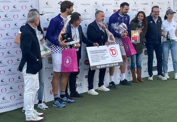 Fernando Llorente y Roberto Jiménez fueron los ganadores de la final B del torneo benéfico de Pádel de las Clínicas Menorca.