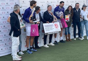 Fernando Llorente y Roberto Jiménez fueron los ganadores de la final B del torneo benéfico de Pádel de las Clínicas Menorca.