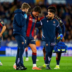 Pablo Martínez, lesionado de la rodilla
