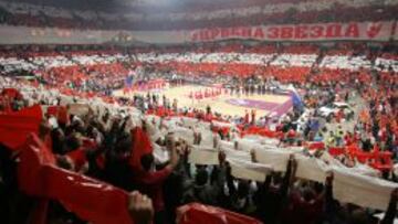 LLENAZO. Las entradas para el partido del majestuoso Kombank Arena se agotaron en dos horas. M&aacute;s de 21.000 hinchas del Estrella Roja presionaran hoy al Madrid.
 