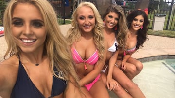 Porristas de Texans organizan barbacoa anual en bikini