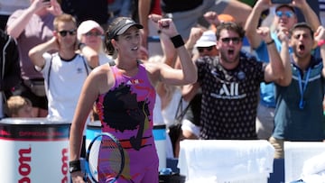 Muguruza entra en calor