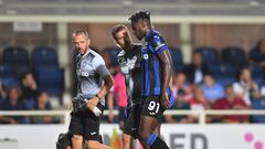 Duván Zapata, lesionado en un partido de Atalanta que lo hace perderse la fecha FIFA con Selección Colombia.