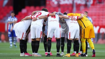 La plantilla del Sevilla.