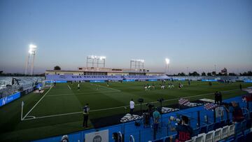 Panor&aacute;mica del Estadio Alfredo Di St&eacute;fano en los proleg&oacute;menos del Real Madrid-Alav&eacute;s de LaLiga Santander.