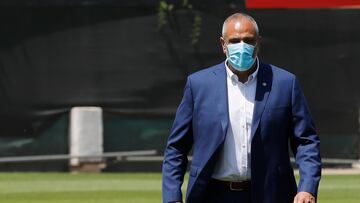 Santiago 6 noviembre 2020
El presidente de la ANFP, Pablo Milad, durante la firma de un convenio de colaboración entre ProChile y La Roja.
Dragomir Yankovic/Photosport