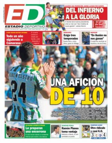 Portadas de la prensa deportiva