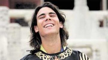 <b>SONRIENTE.</b>Así se mostraba ayer Nadal durante la ceremonia de apertura del Masters.